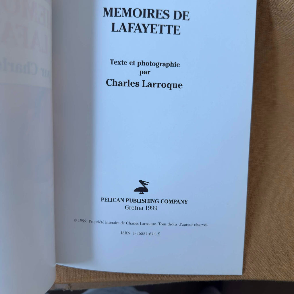 Memoires de Lafayette — Charles Larroque
