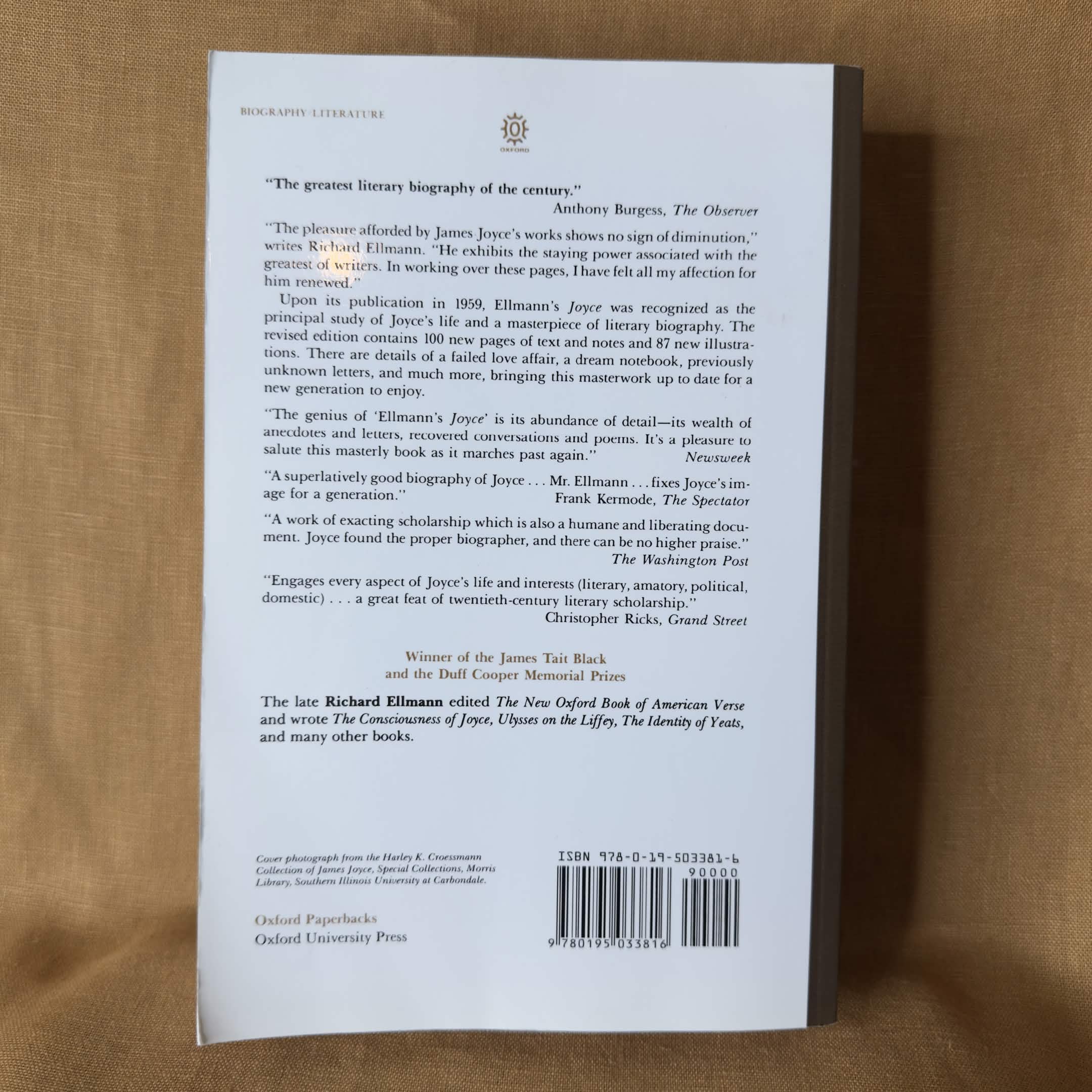 James Joyce — Richard Ellmann
