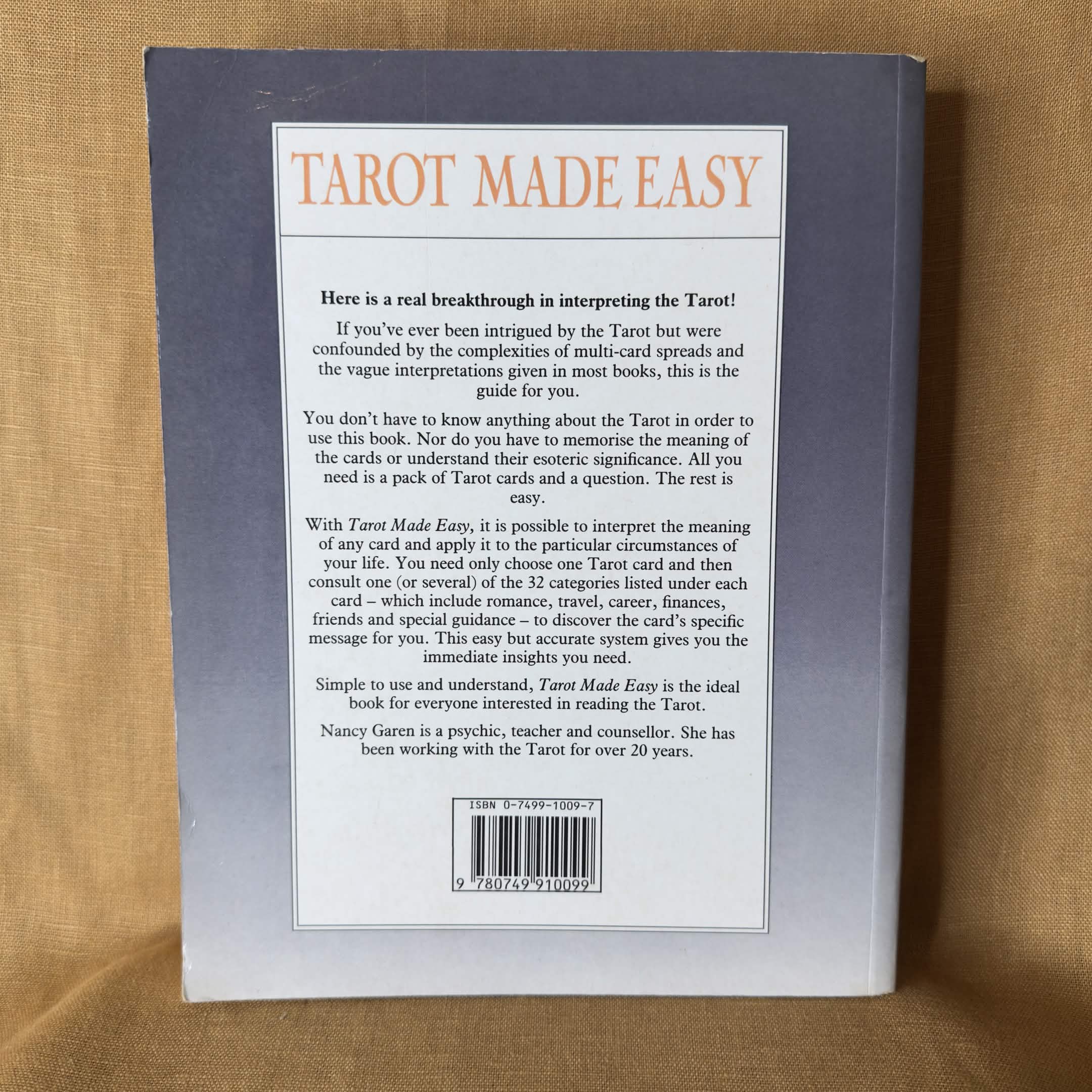 Tarot Made Easy — Nancy Garen