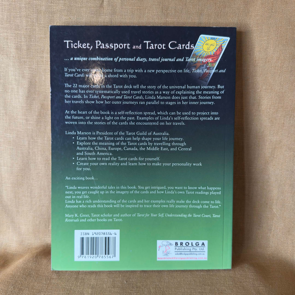 Ticket, Passport and Tarot Cards — Linda Marson