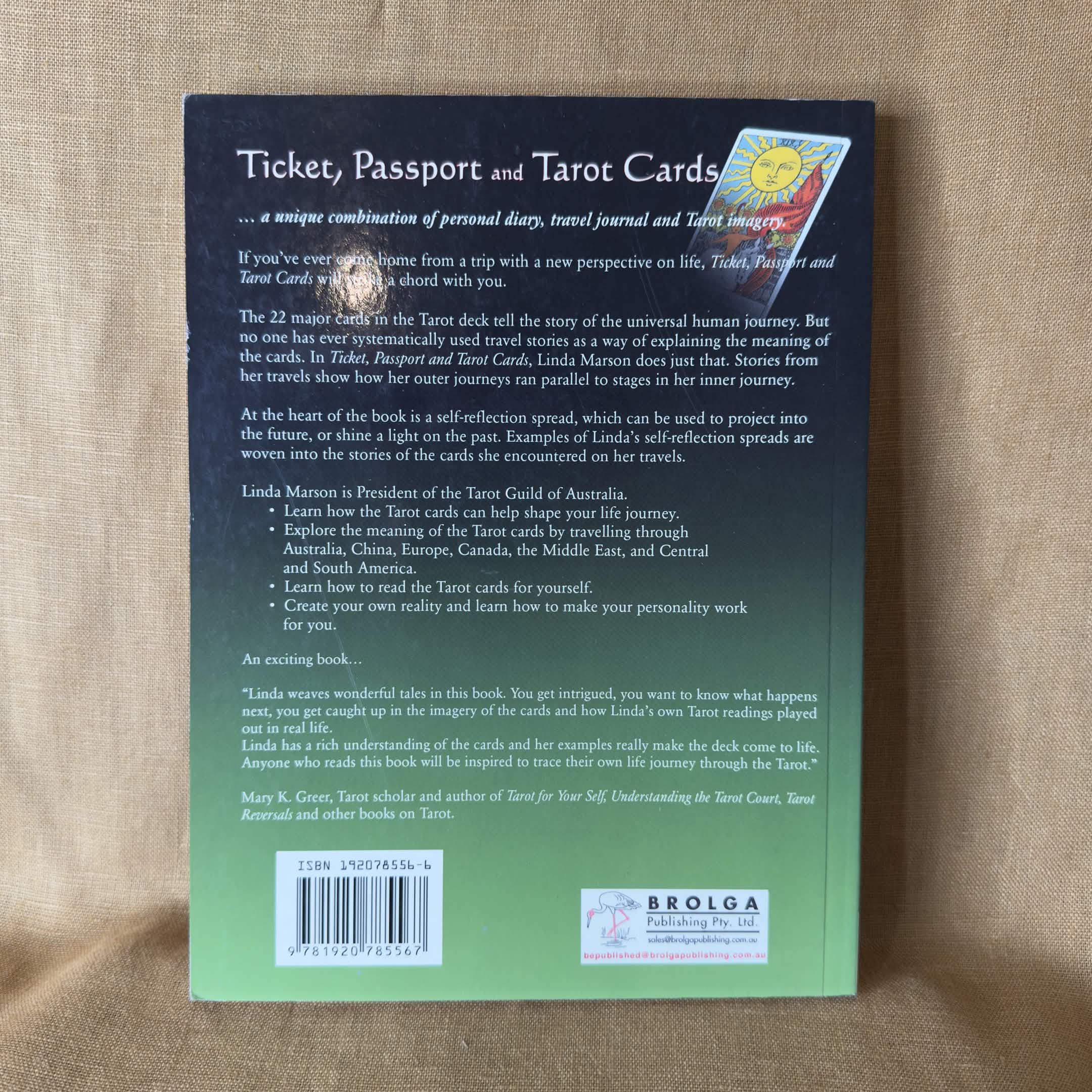 Ticket, Passport and Tarot Cards — Linda Marson