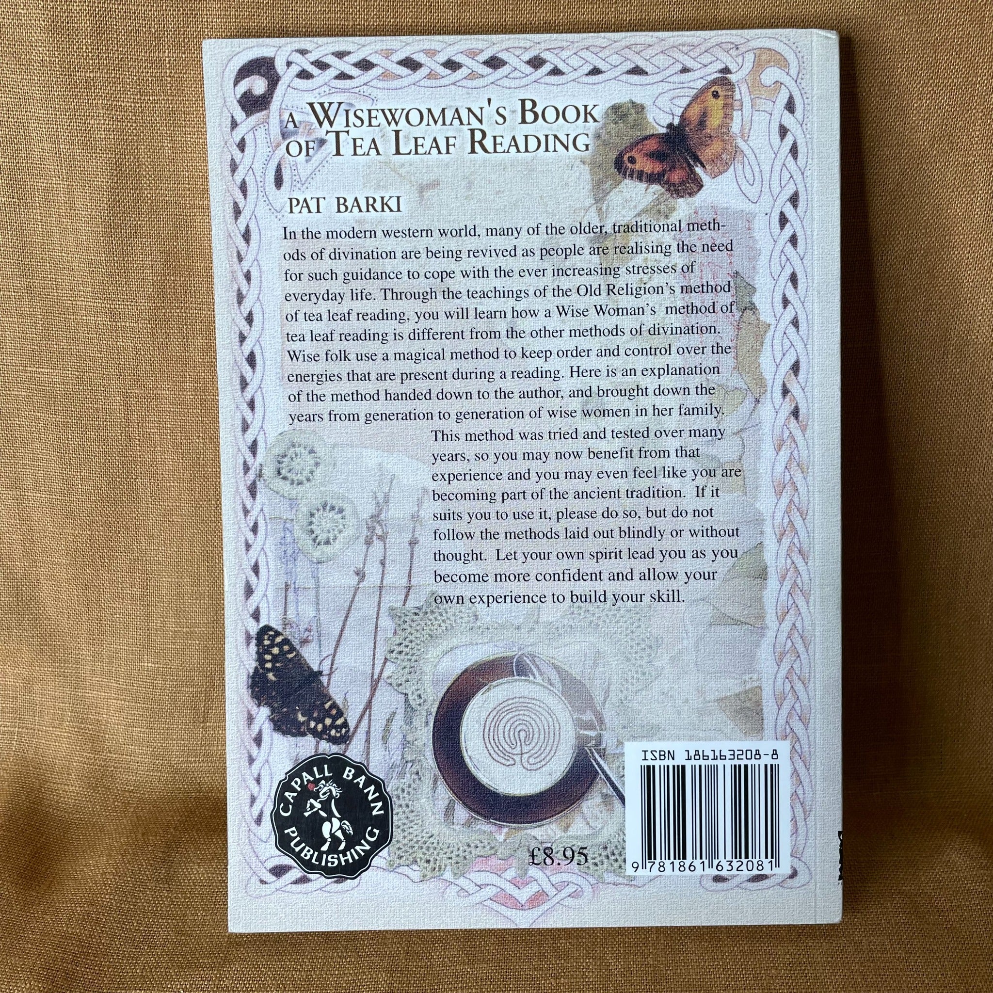 Back cover of A Wisewoman's Book of Tea Leaf Reading by Pat Barki