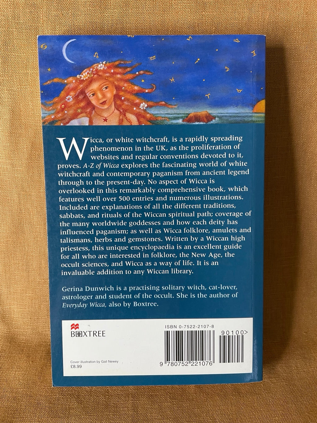 A-Z of Wicca by Gerina Dunwich back cover