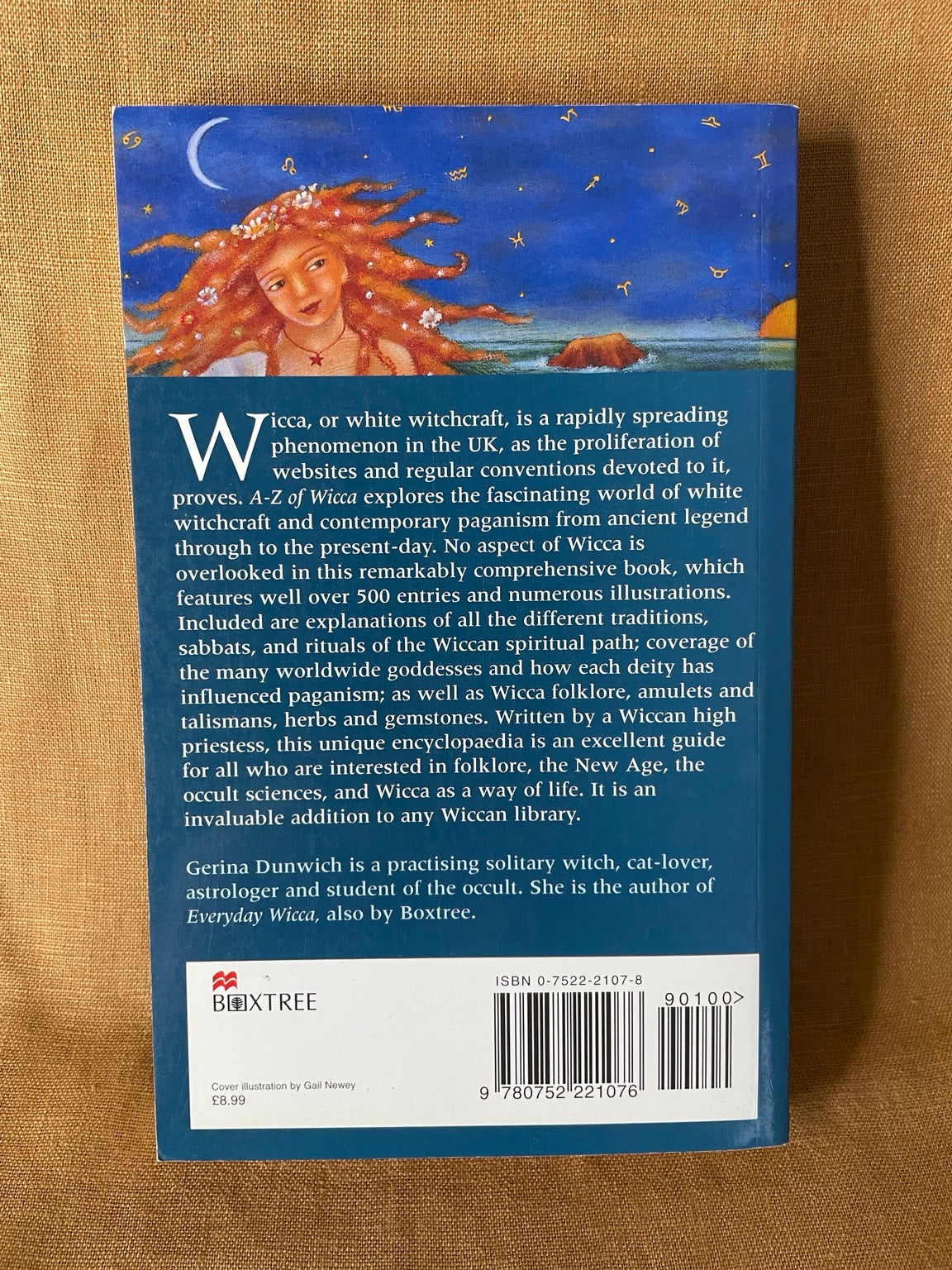 A-Z of Wicca by Gerina Dunwich back cover
