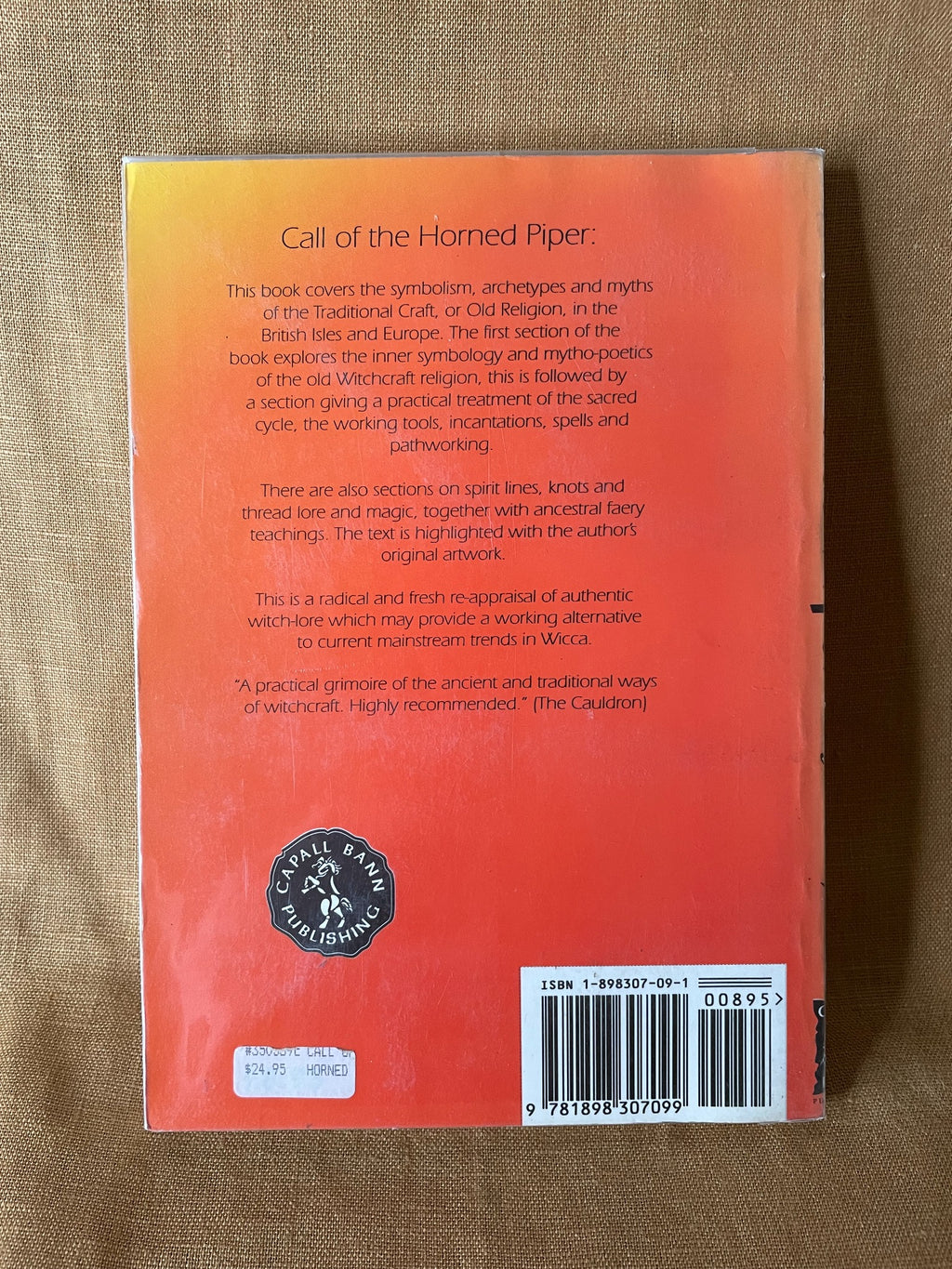 Call of the Horned Piper by Nigel Aldcroft Jackson back cover