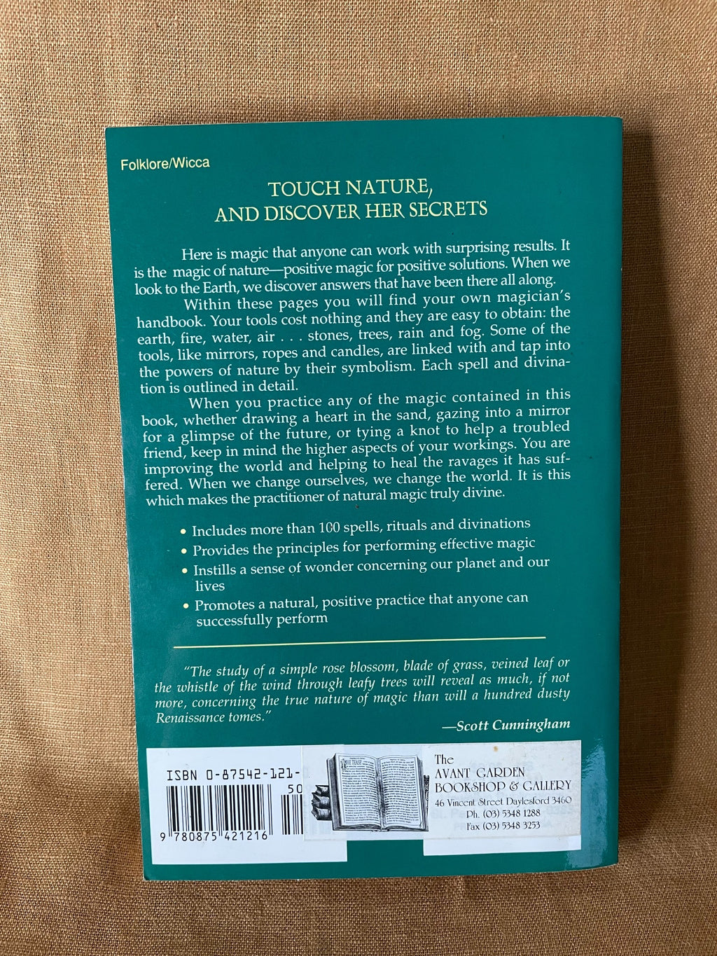 Earth Power by Scott Cunningham back cover