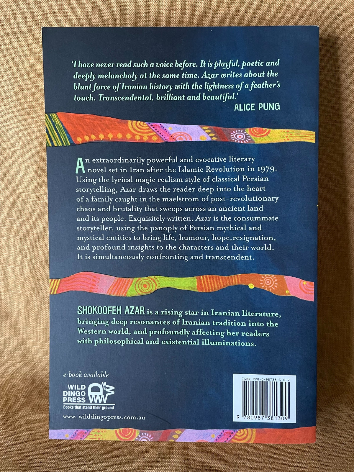 The Enlightenment of the Greengage Tree by Shokoofeh Azar back cover