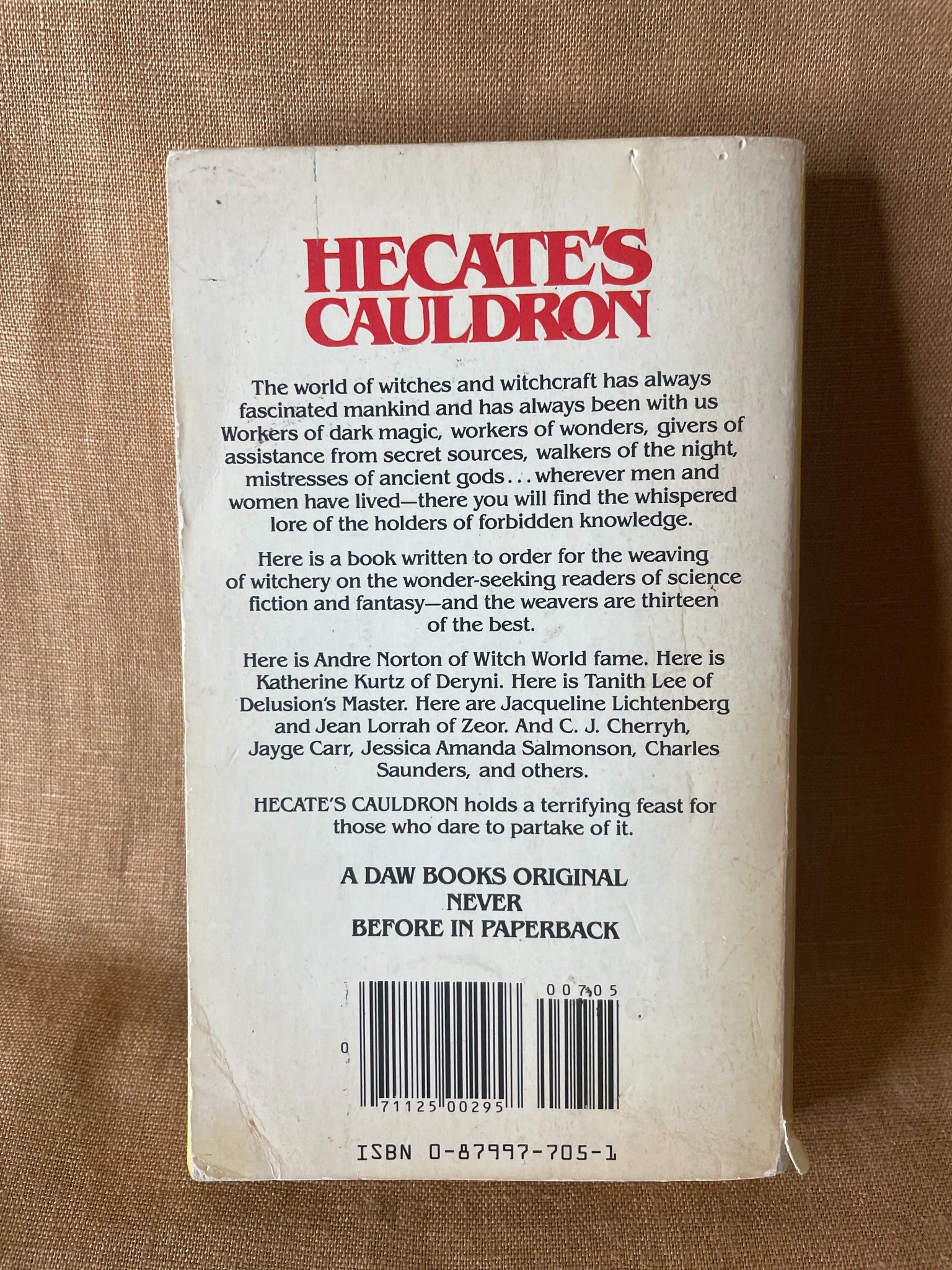 Hecate's Cauldron edited by Susan M. Shwartz back cover