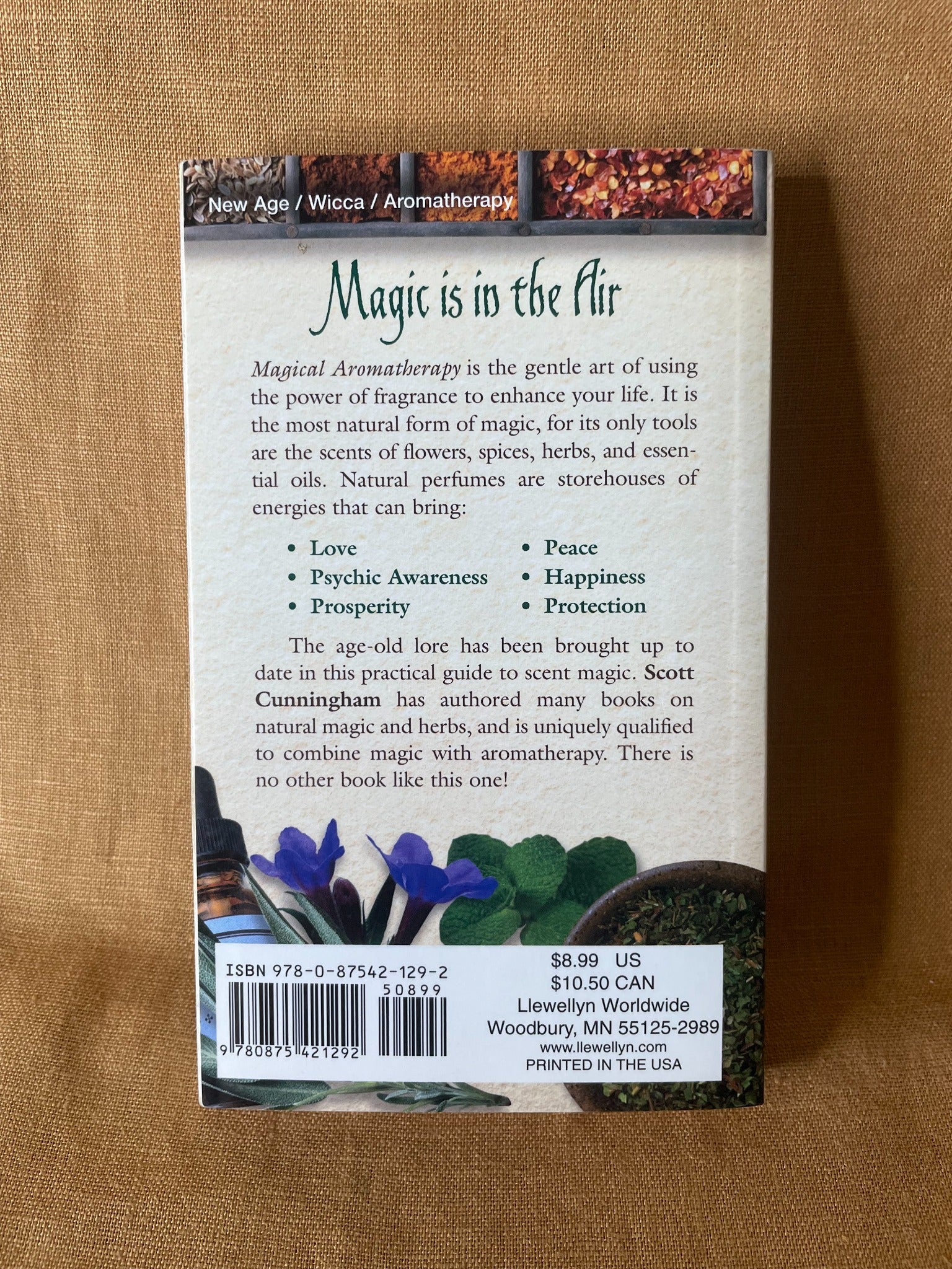 Magical Aromatherapy by Scott Cunningham back cover