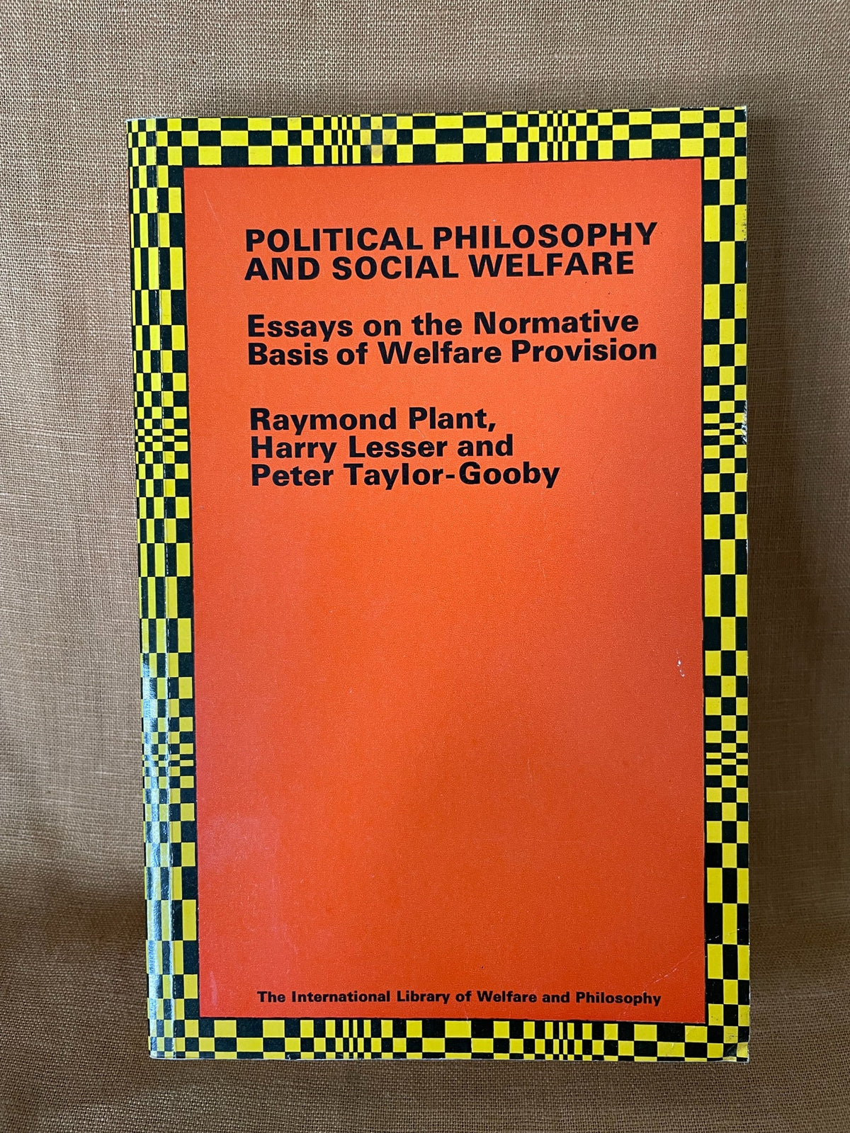 Political Philosophy and Social Welfare front cover
