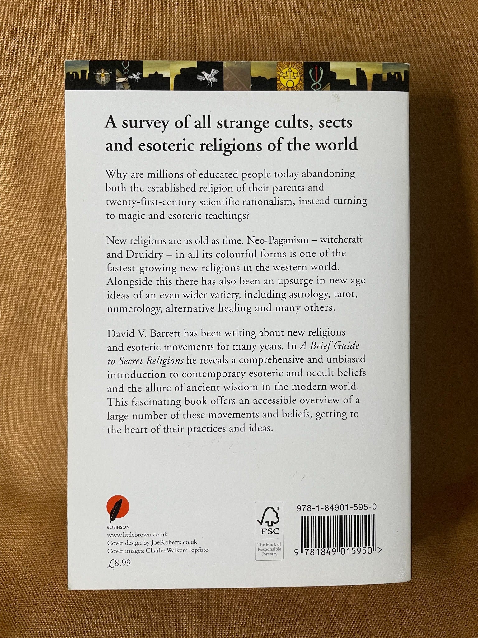 A Brief Guide to Secret Religions by David V. Barrett back cover