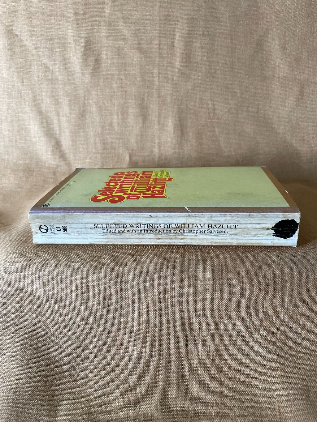Selected Writings of William Hazlitt spine