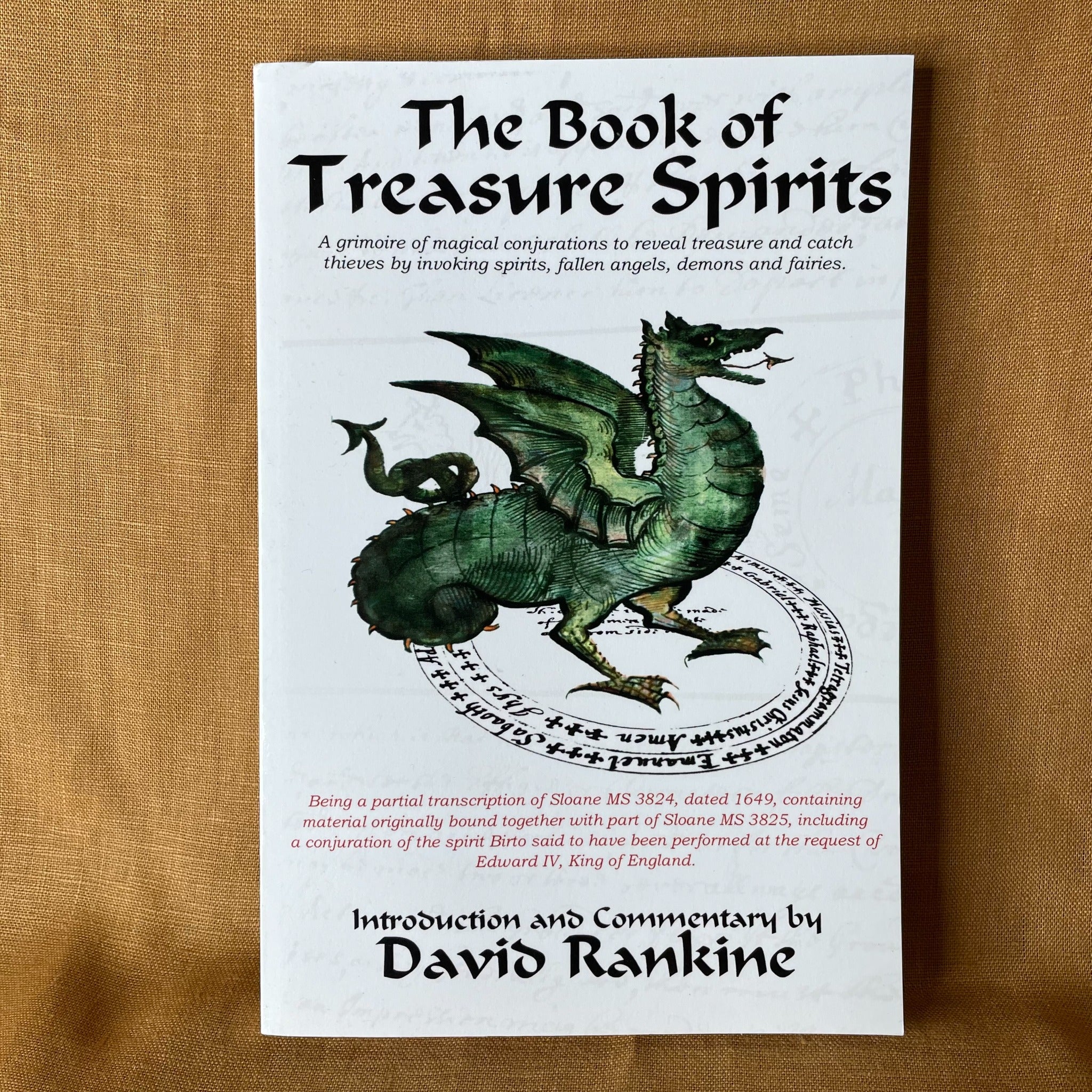 Front cover of The Book of Treasure Spirits by David Rankine