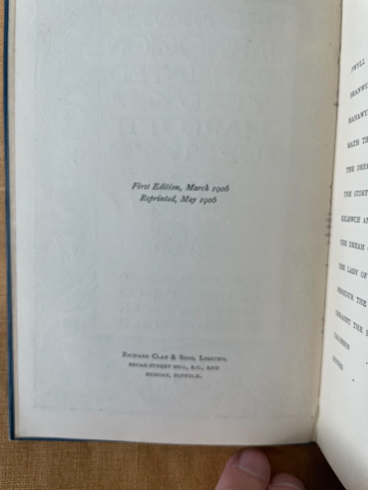 The Mabinogion translated by Lady Charlotte Guest edition page