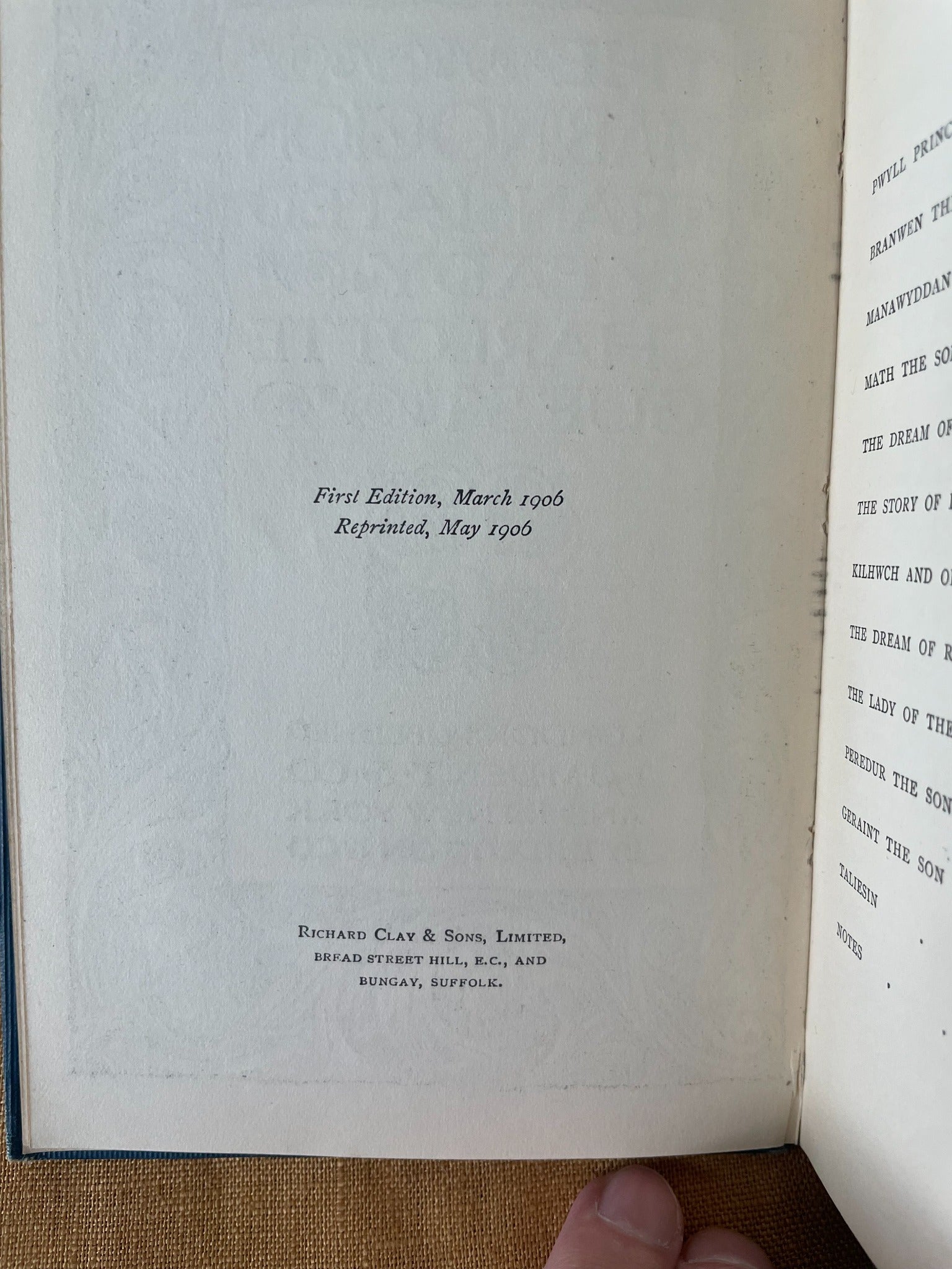 The Mabinogion translated by Lady Charlotte Guest edition statement