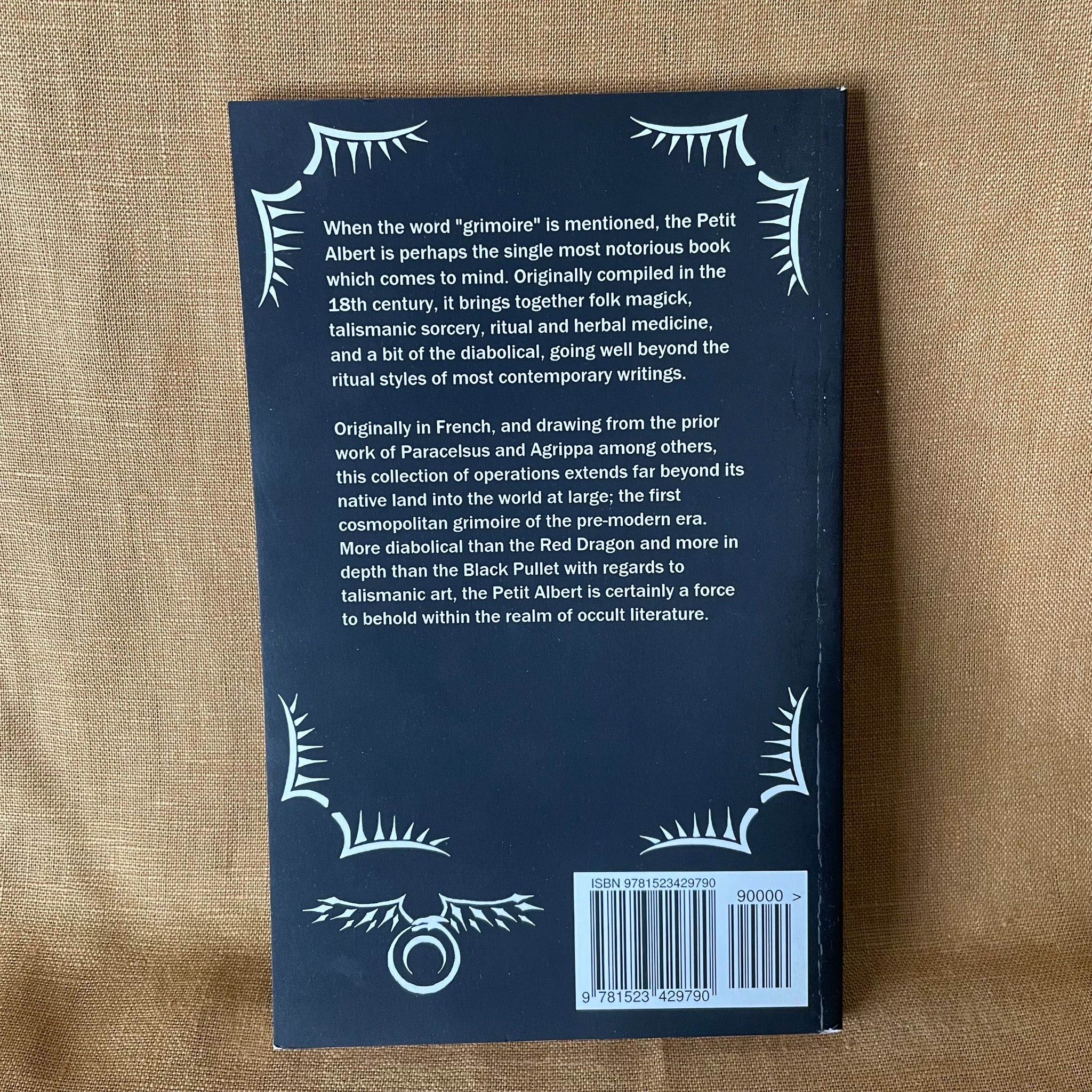 The Petit Albert English Edition back cover