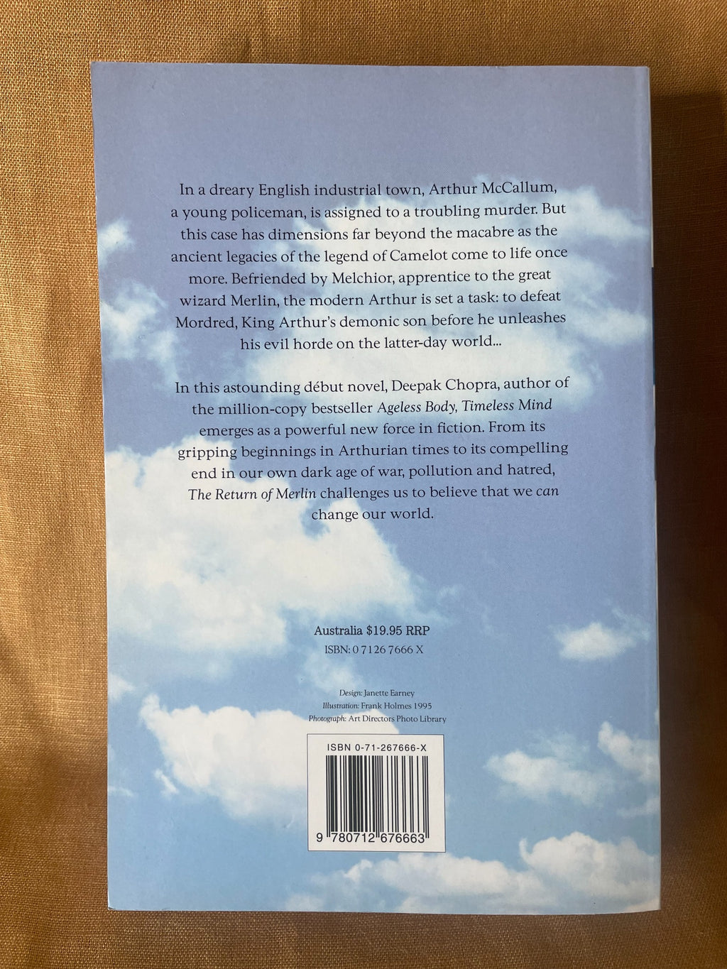 Back cover of The Return of Merlin by Deepak Chopra