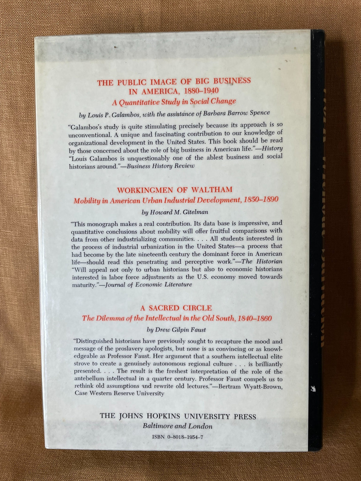 Work without Salvation by James B. Gilbert back cover